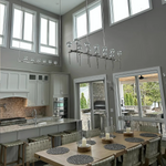 Boulle Double Linear Chandelier 60"