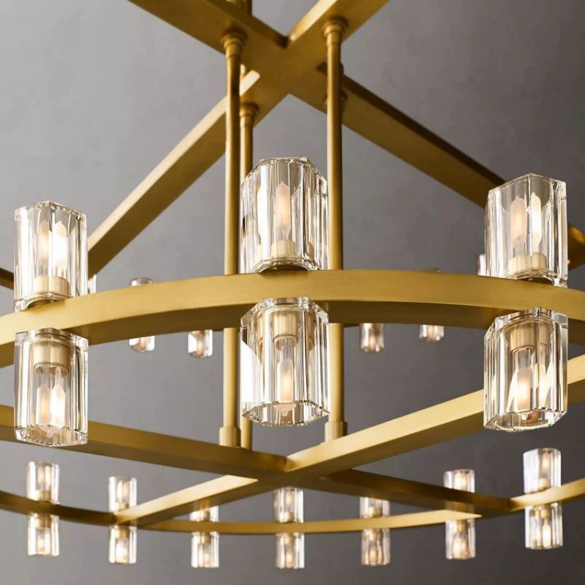 Archette Two-Tier Round Chandelier 60"
