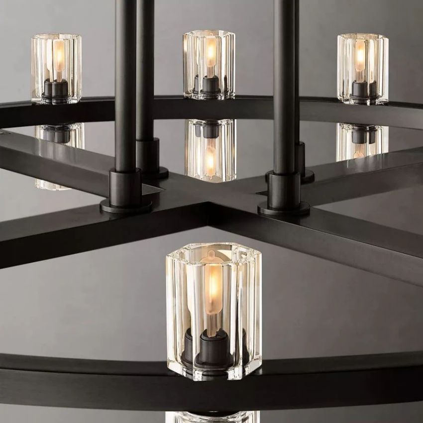 Archette Two-Tier Round Chandelier 60"