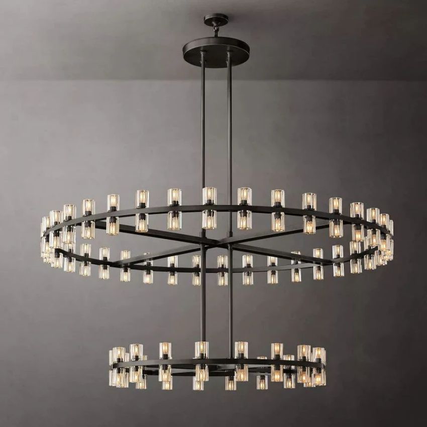 Archette Two-Tier Round Chandelier 60"