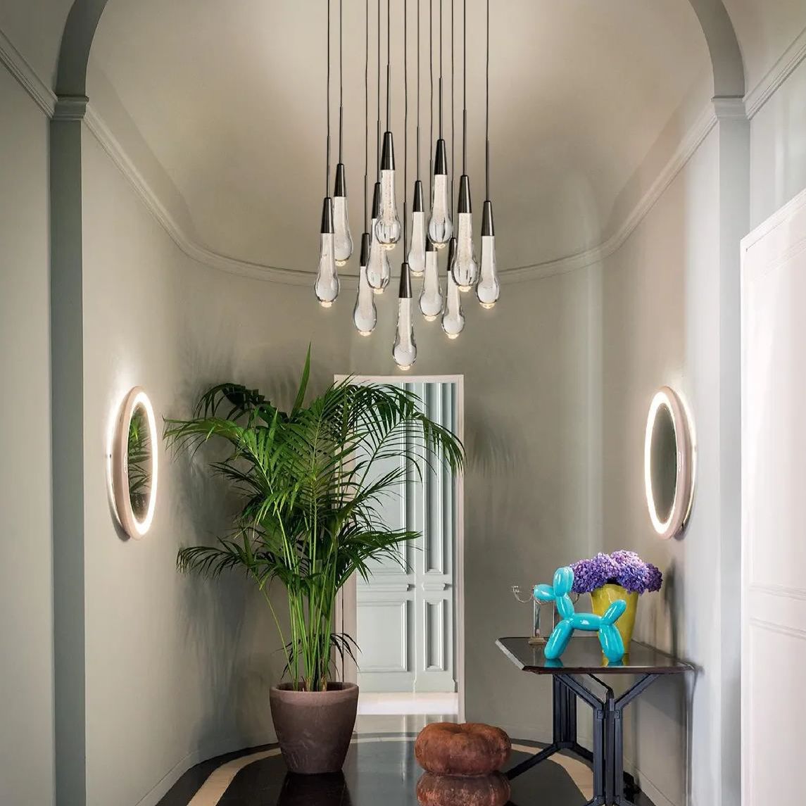 Soltaire Raindrop Round Chandelier