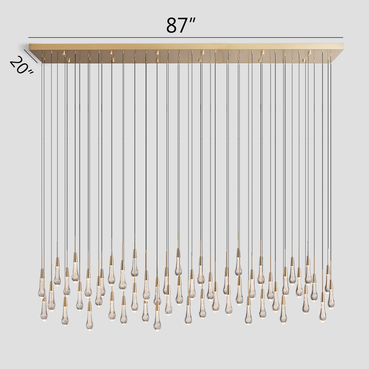 Soltaire Linear Chandelier
