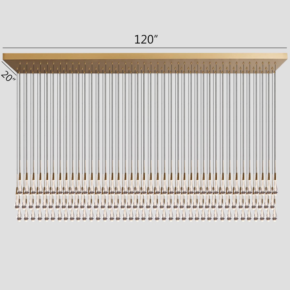 Soltaire Linear Chandelier
