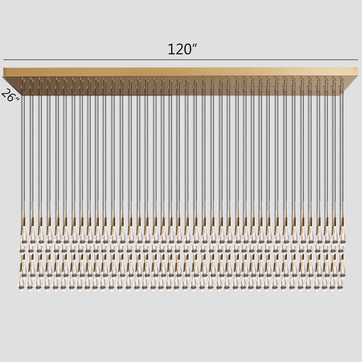 Soltaire Linear Chandelier