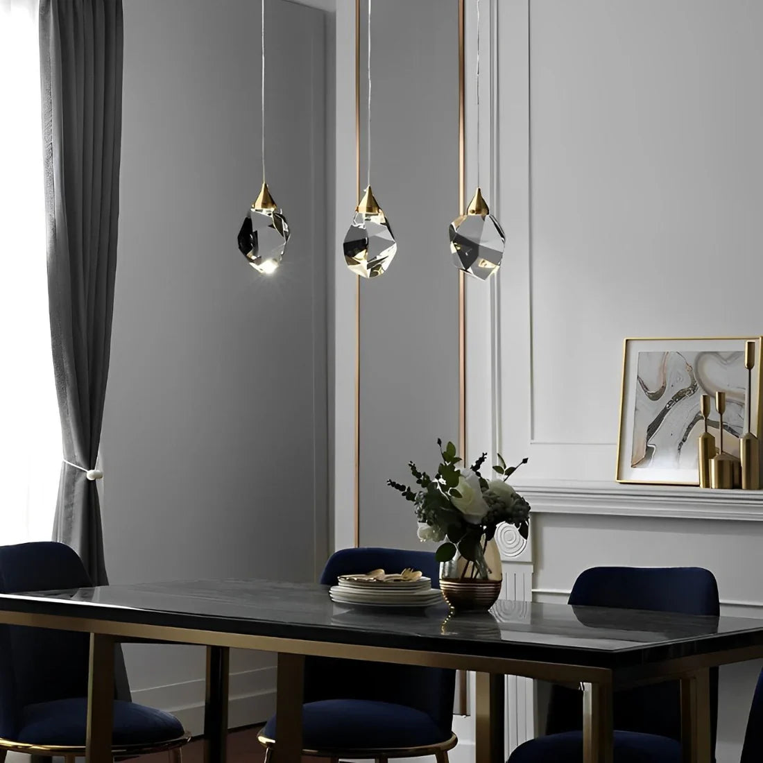Angle Multi-Lights Round Chandelier