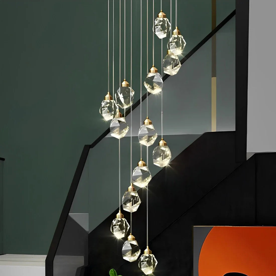 Angle Cluster Chandelier